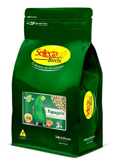 Sellecta Papagaio Natural 3kg Extrusada