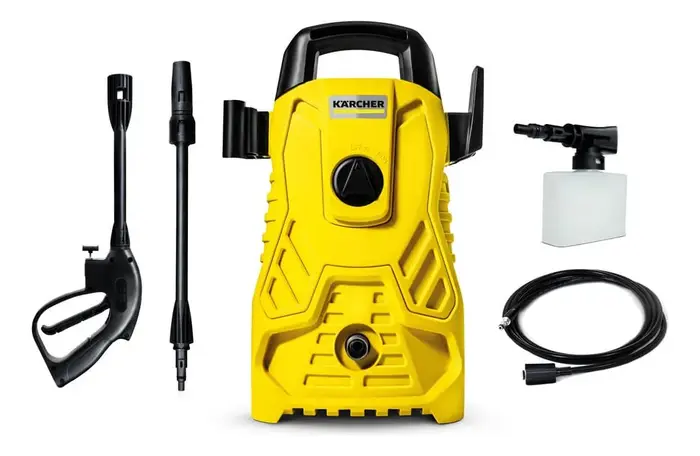 Lavadora de Alta pressão Kärcher Compacta 1500 PSI/Libras 1400W 300L/h com Aplicador de Detergente e Lança Regulável 127v