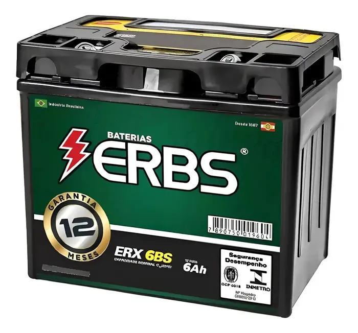 Bateria Moto Erbs Erx-6bs Biz 125es Titan 150 Mix Factor 125