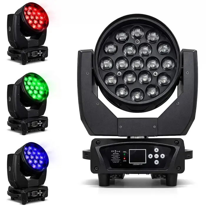Moving Beam Bee Eye 19 LED RGBW 15w DMX512