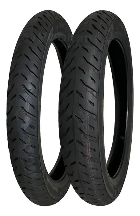 Pneu Honda Biz 125 80/100-14 + 60/100-17 Michelin